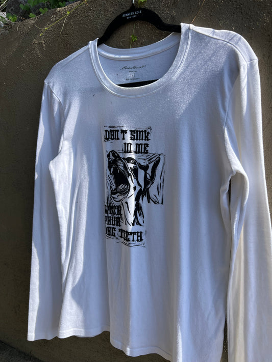 Dog Teeth - White Long-Sleeve Tshirt