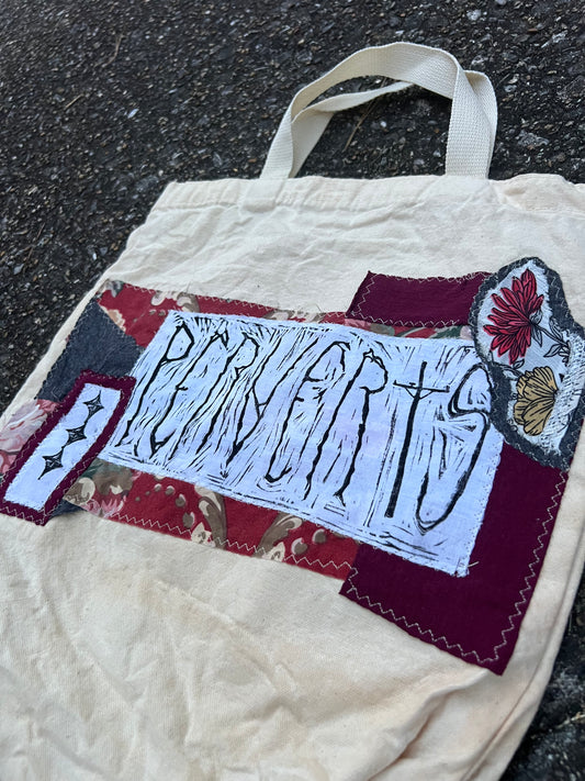Perverts - Patchwork Canvas Tote Bag