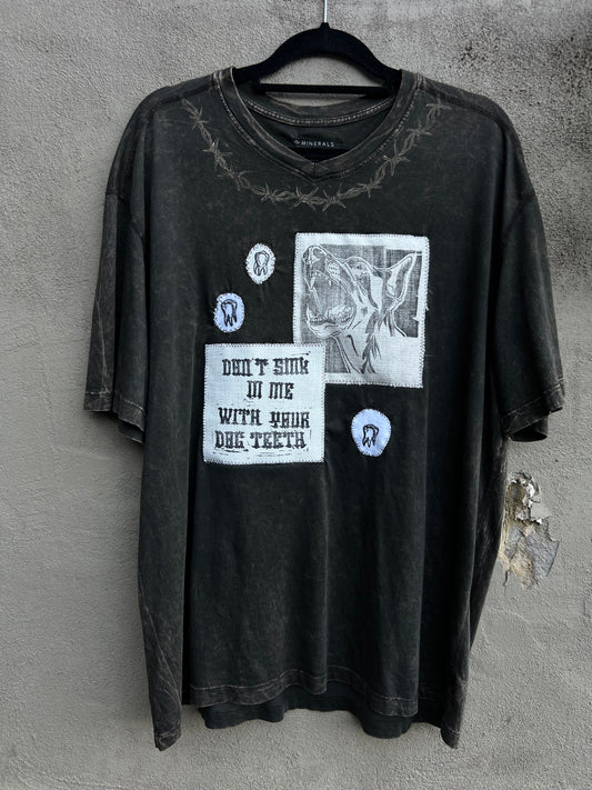 Dog Teeth & Barbed Wire - Brown Tshirt