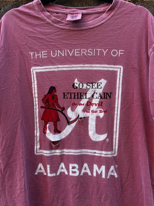 Go See Ethel Cain or the Devil Will Get You - Worn AL T-Shirt