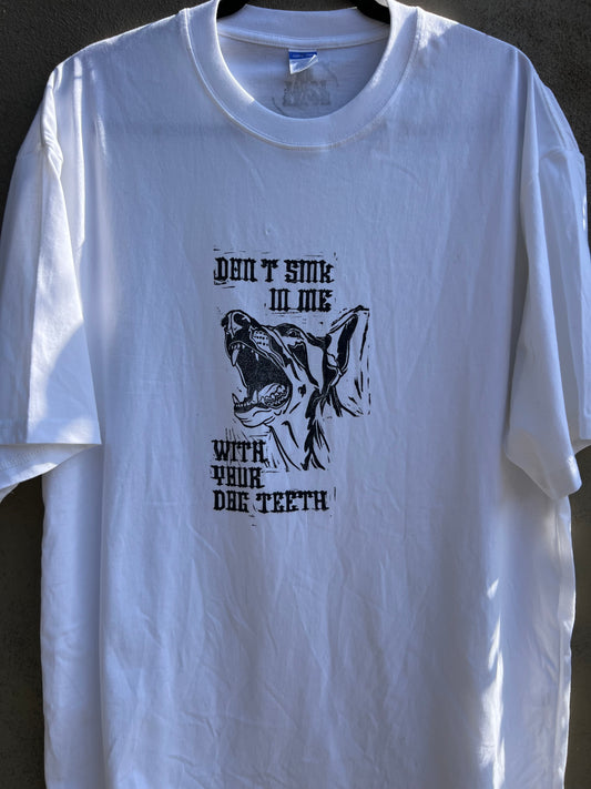 Dog Teeth - White Tshirt