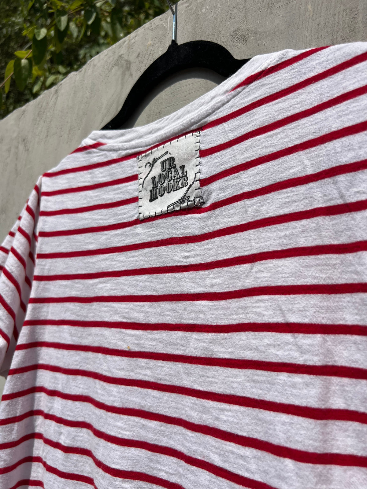 Not My Year - Red & White Stripe Tshirt - ON