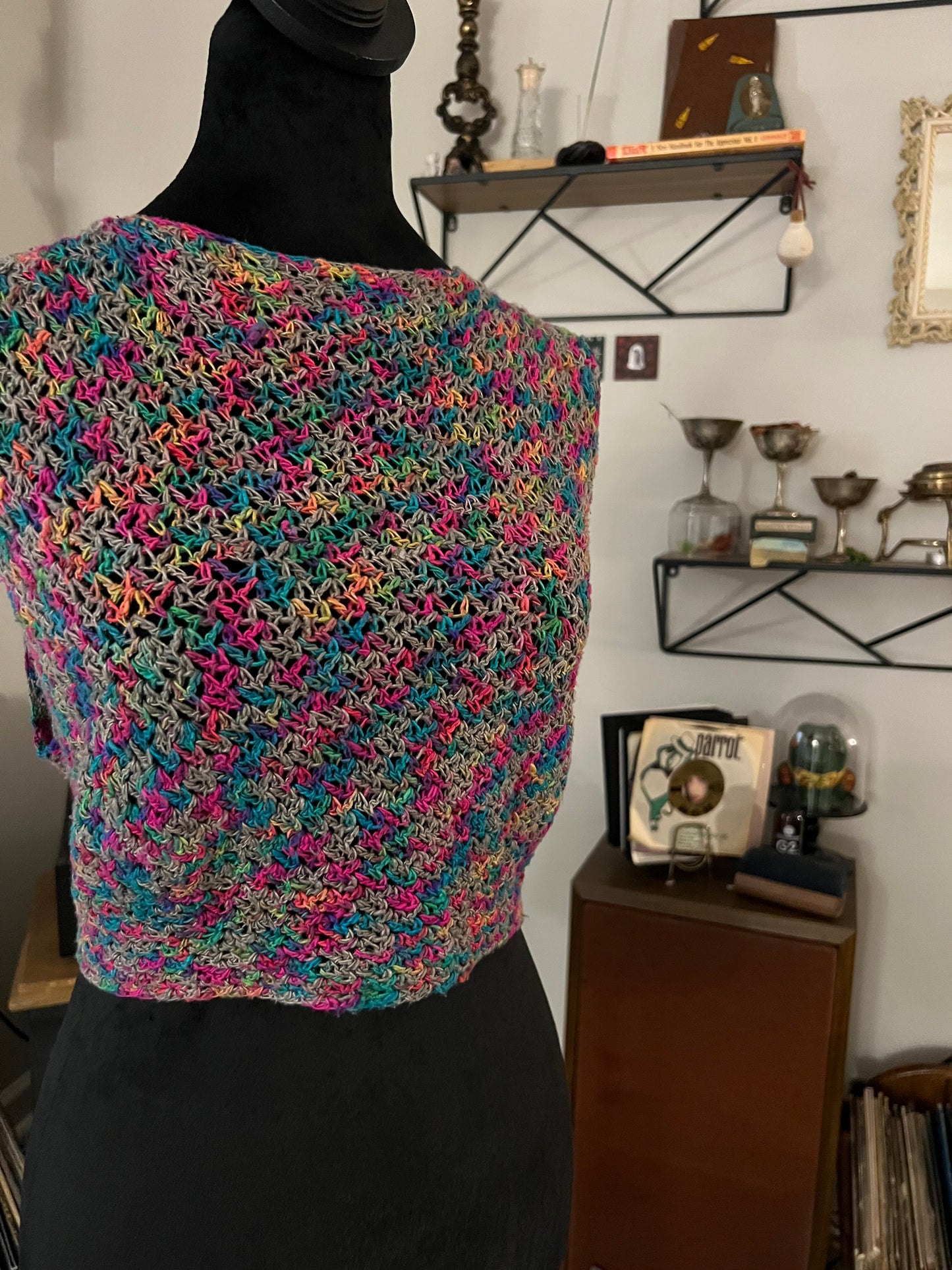 Rainbow Tie-Back Top