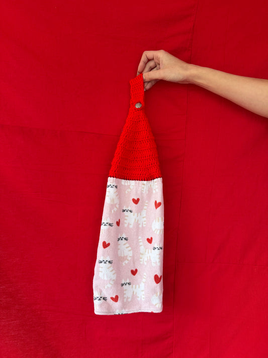 Valentine Pussycat Towel
