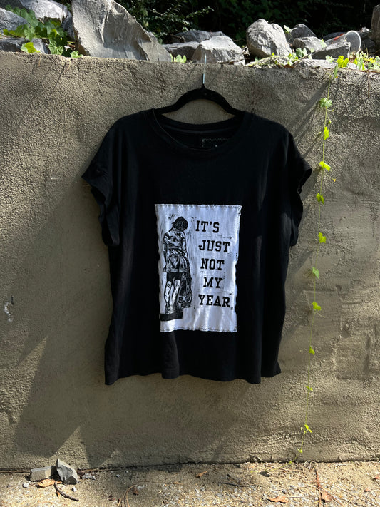 Not My Year - Black Muscle Tee