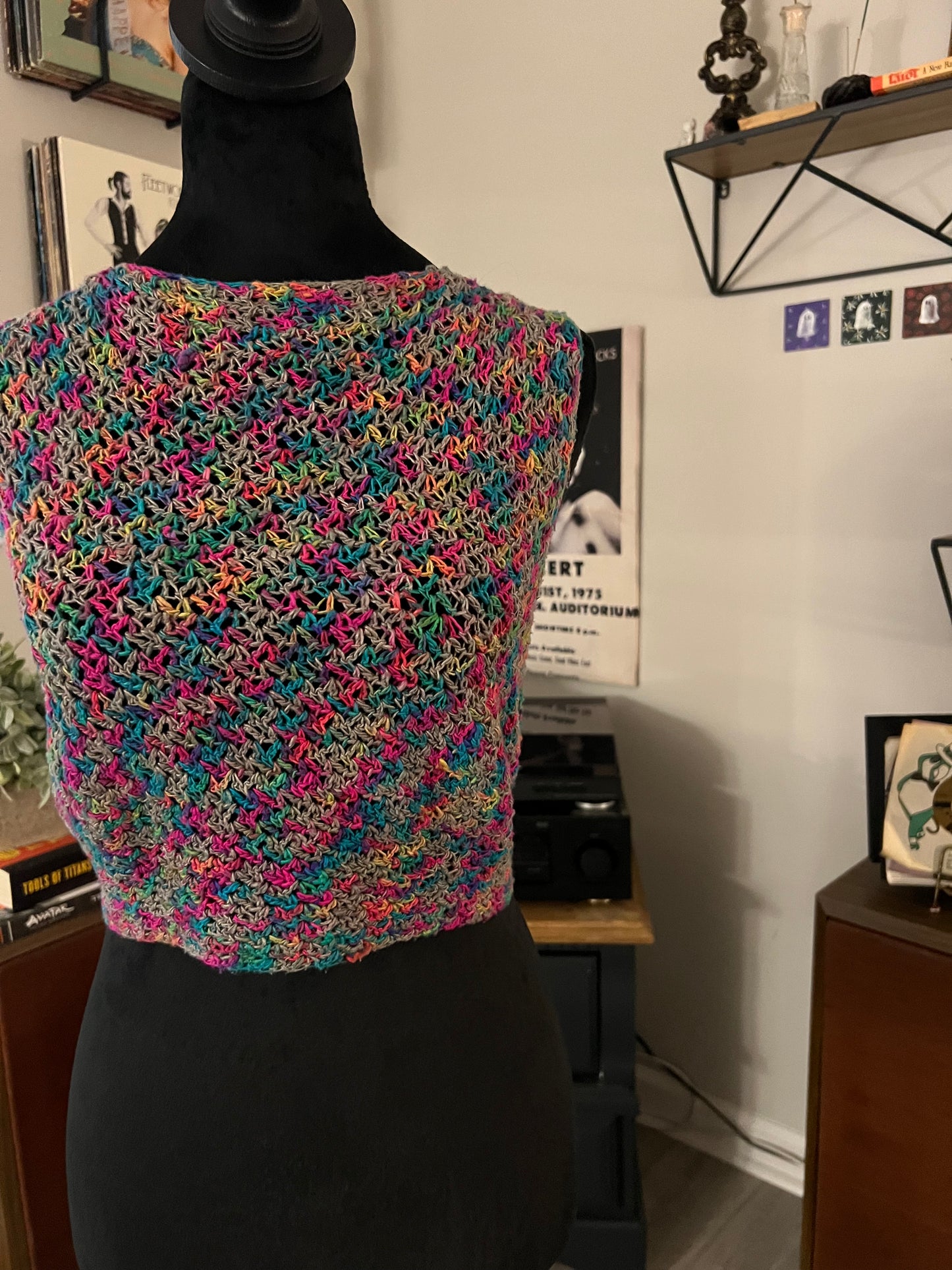 Rainbow Tie-Back Top