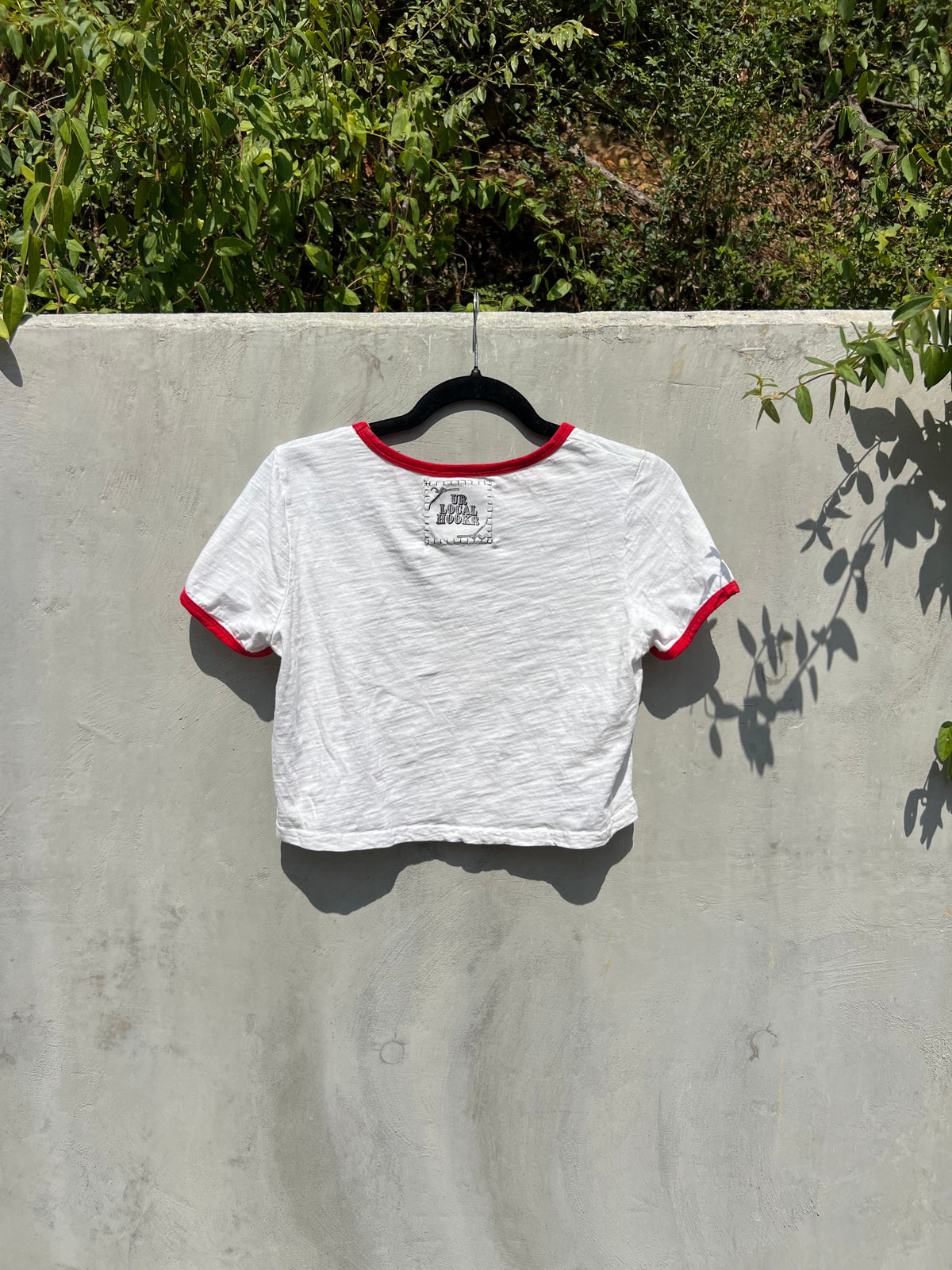 Not My Year - Red & White Ringer Baby Tee - D+M
