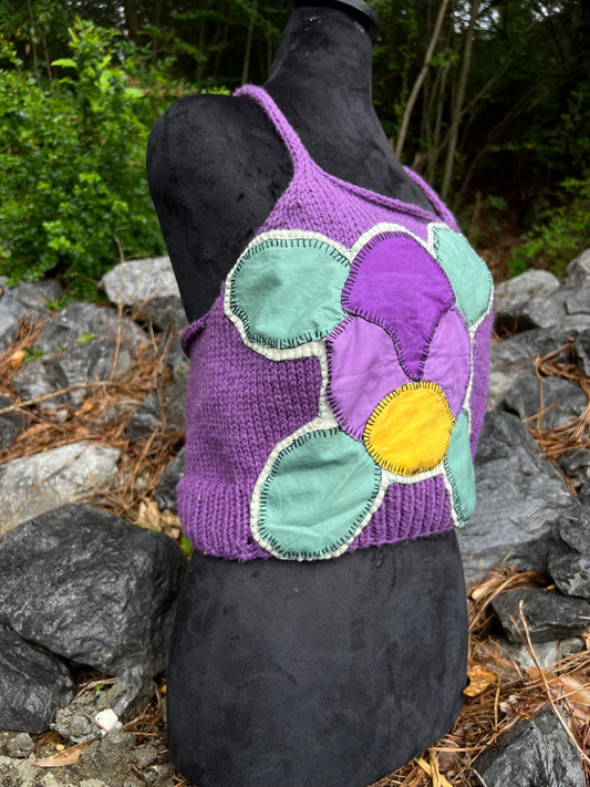 Violet Dreams - Knit Halter Top