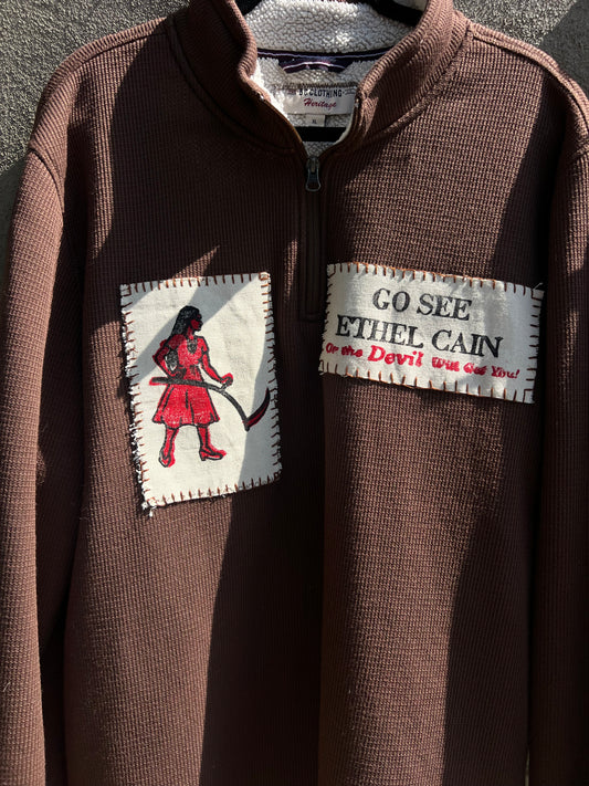 Go See Ethel Cain - brown pullover