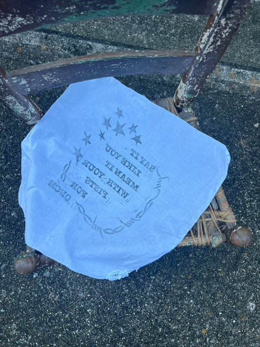 Like You Mean It - Alter Cloth / Vintage Handkerchief - no. 3