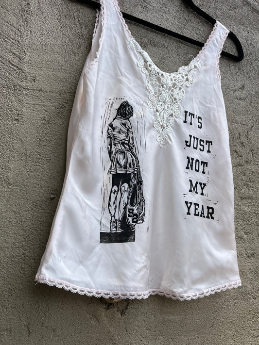 Not My Year - Lacy Tank Top