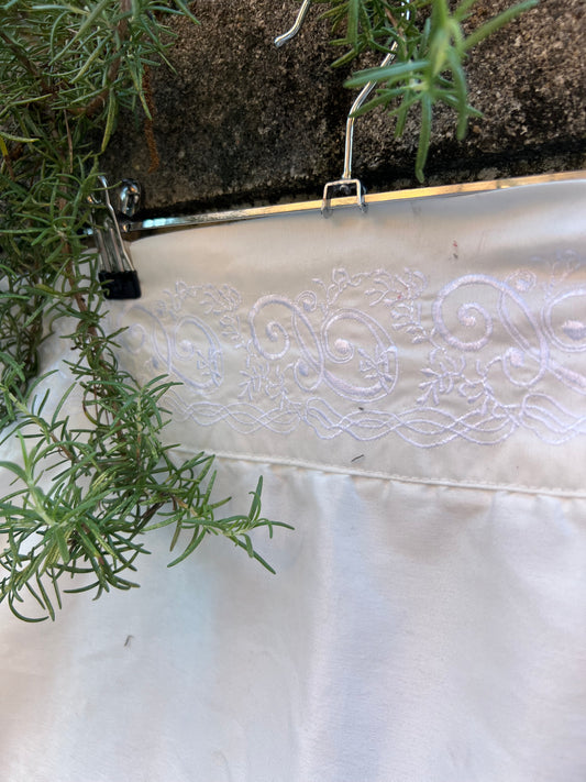 Go See Ethel Cain or the Devil Will Get You - White Embroidered Pillowcase