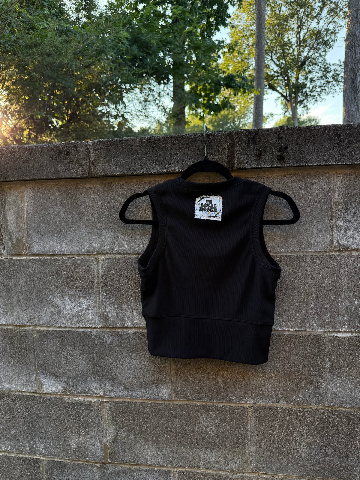 Windmill Patchwork - Black Tank Top