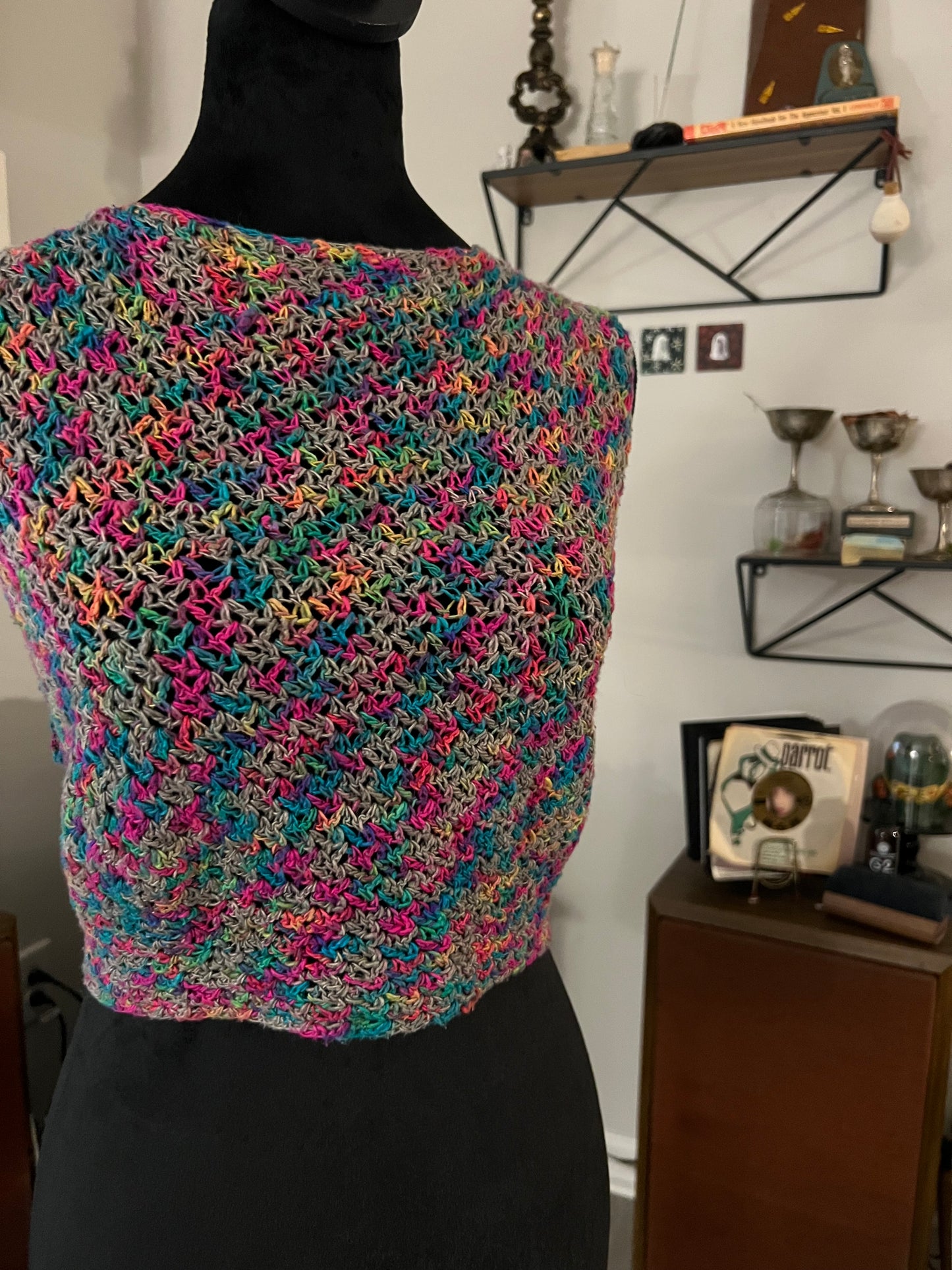 Rainbow Tie-Back Top