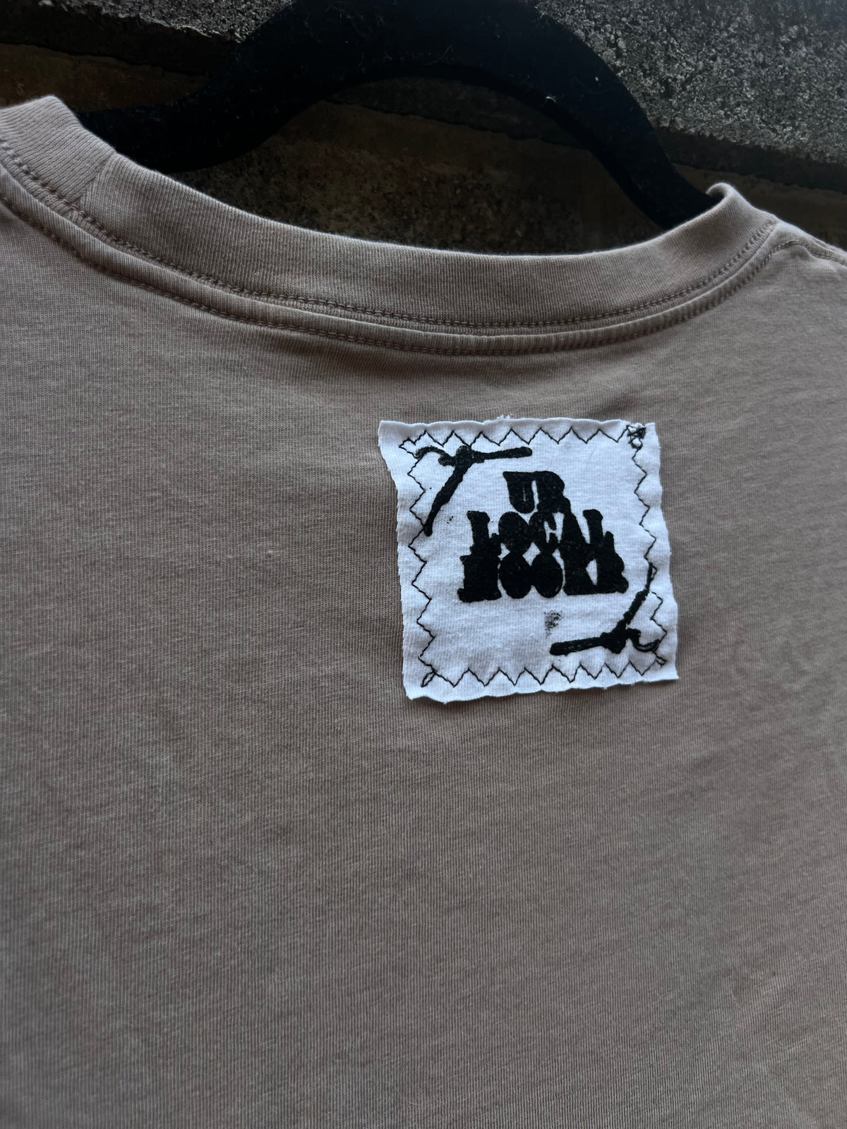 Nearer - Brown Patchwork Tshirt