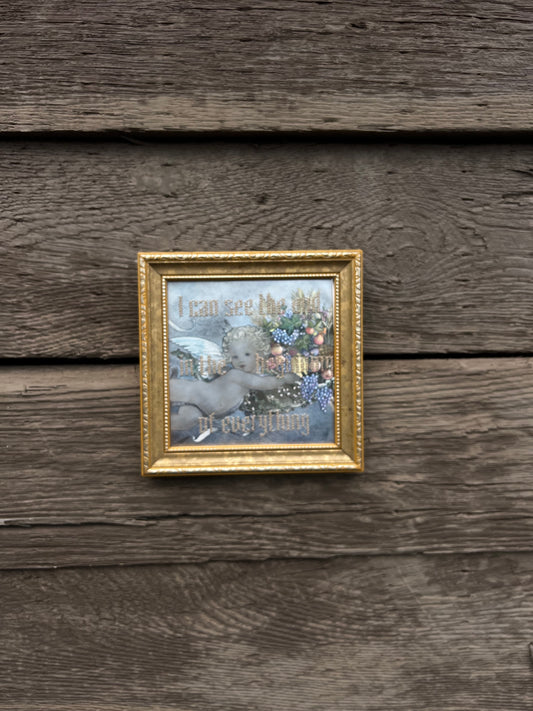 I Can See the End - Embroidered Vintage Photo