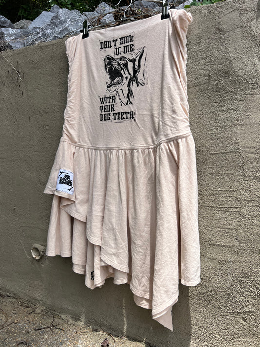 Dog Teeth - tan dress