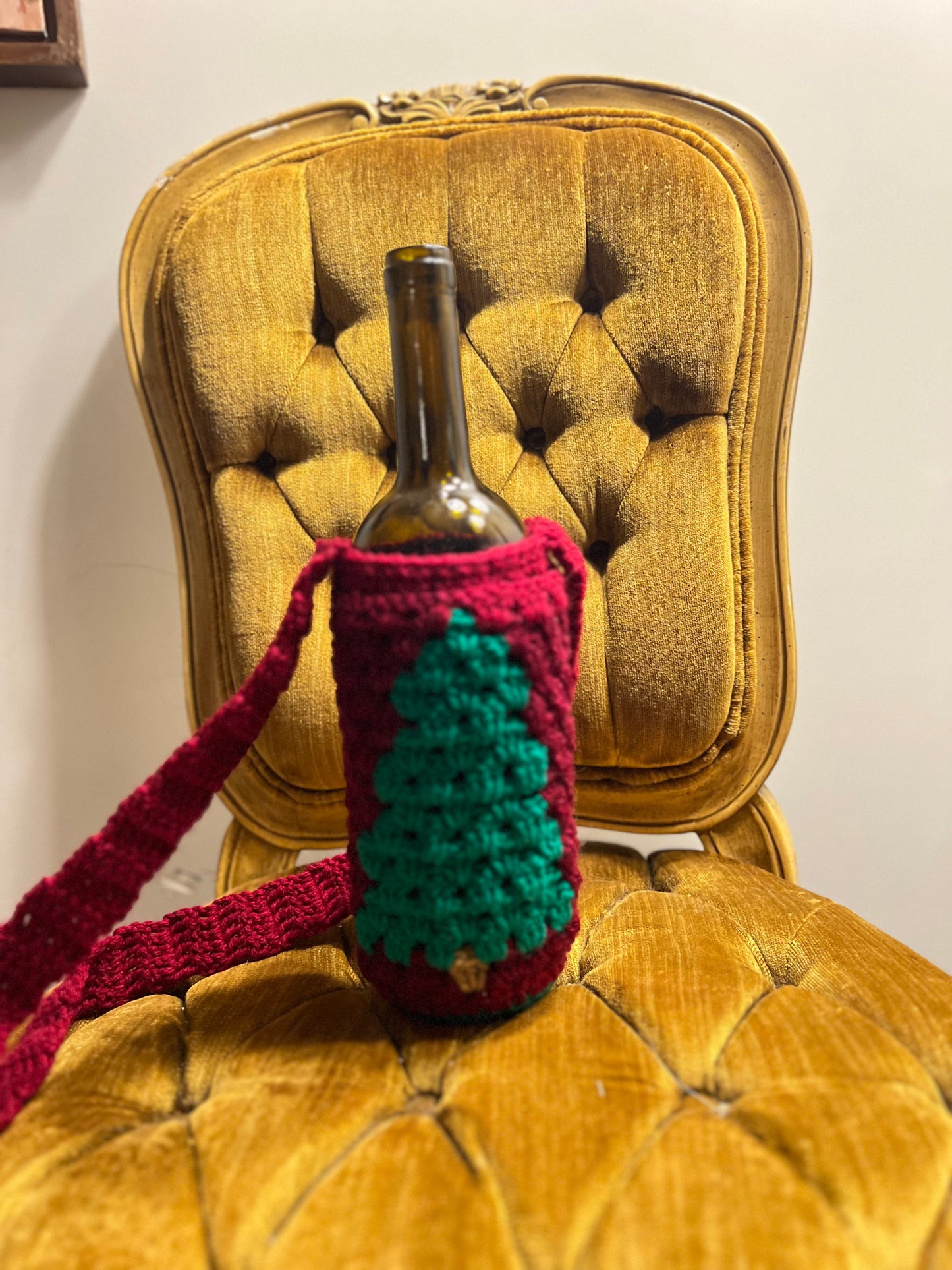Water or Wine Bottle Purse - Christmas Tree