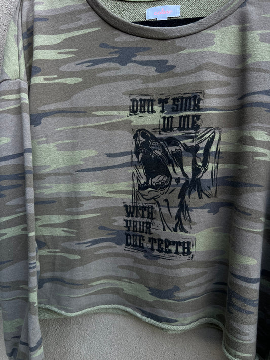 Dog Teeth - Camo Pullover