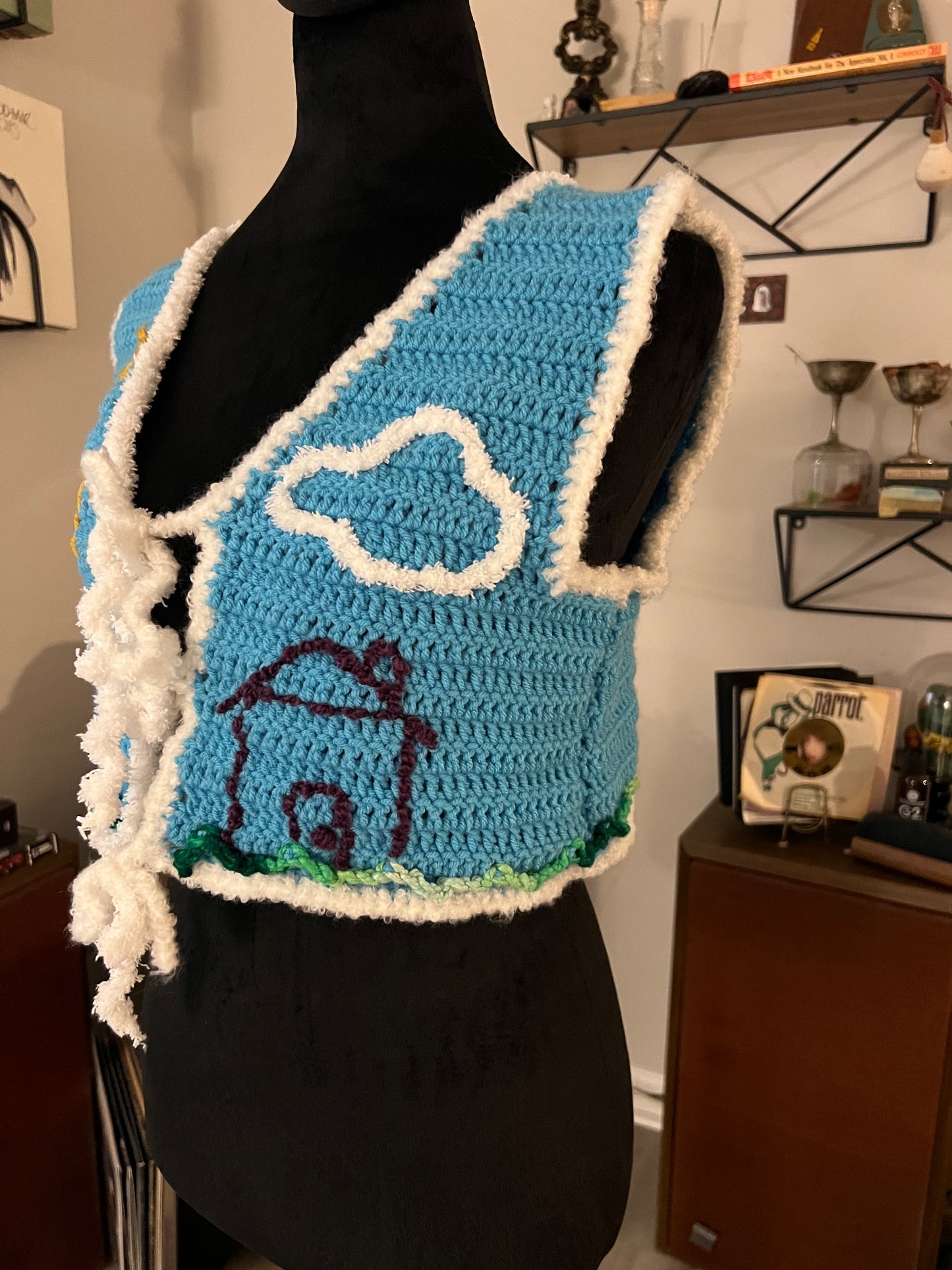 kids’ drawing stick figure vest