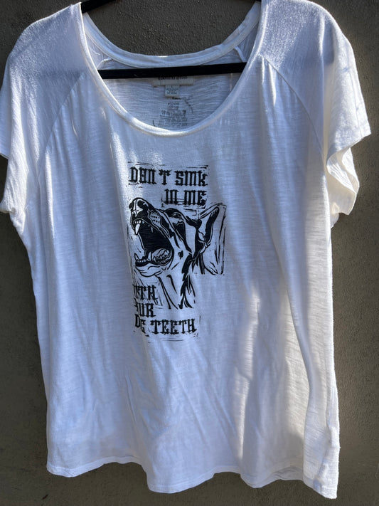 Dog Teeth - White Tshirt