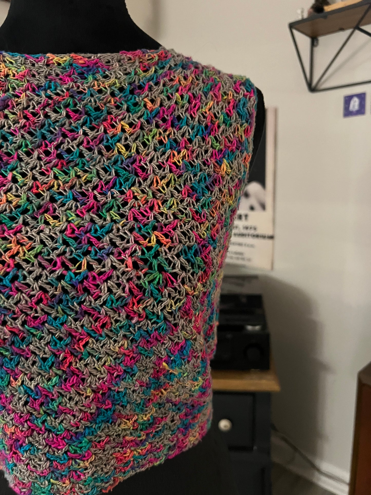 Rainbow Tie-Back Top