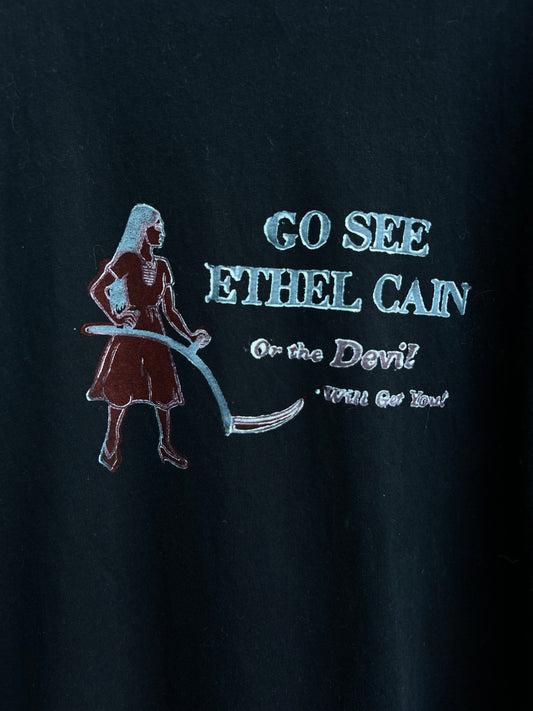 Go See Ethel Cain or the Devil Will Get You - Black T-shirt