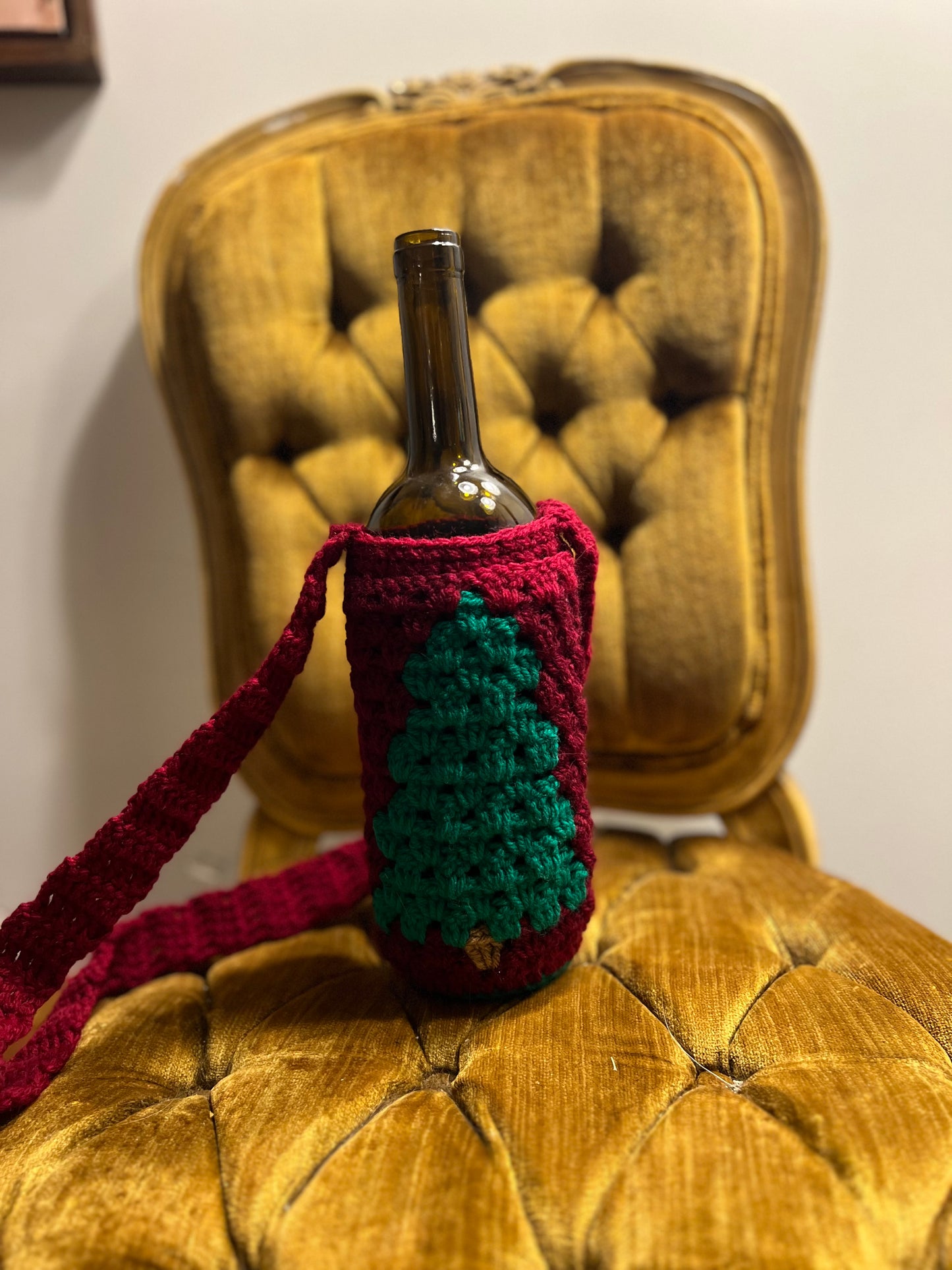 Water or Wine Bottle Purse - Christmas Tree