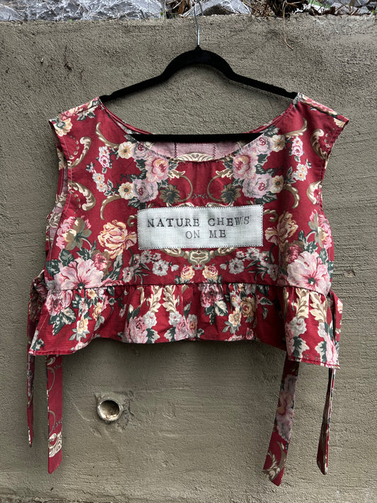 nature chews on me - pillowcase top