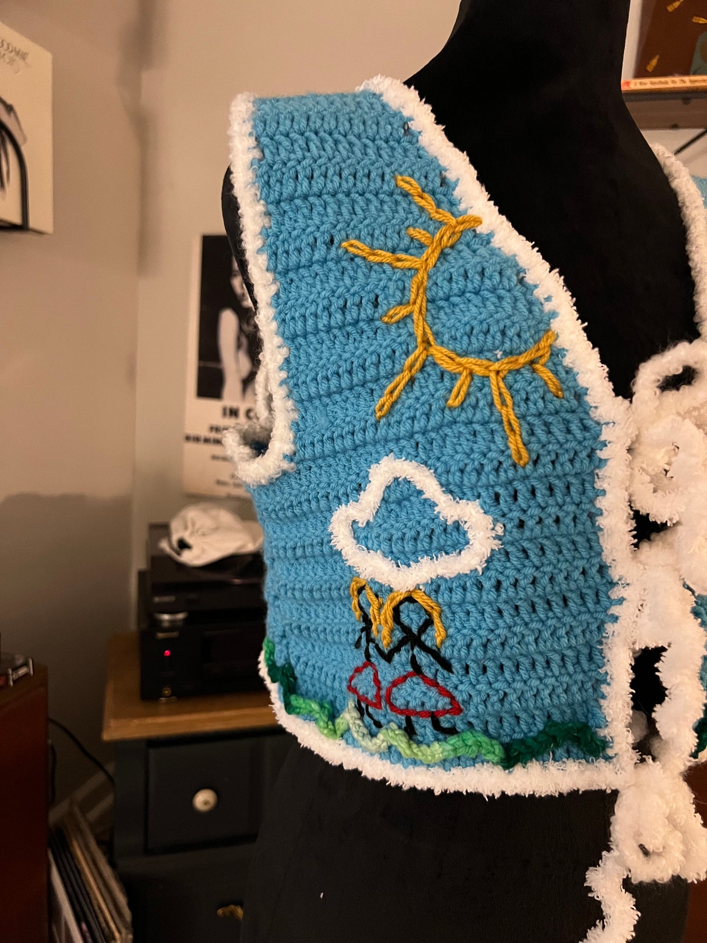 kids’ drawing stick figure vest