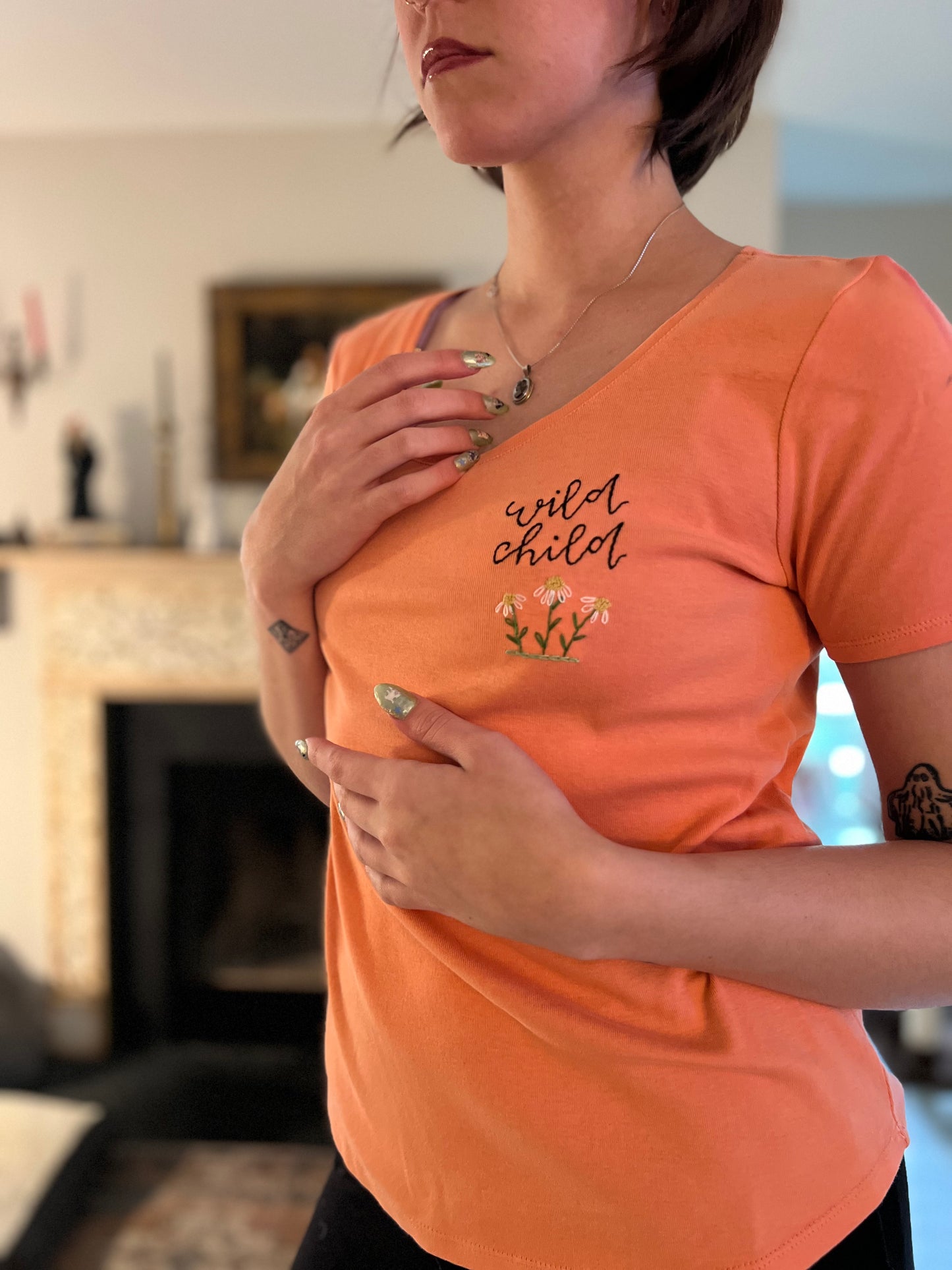 Wild Child Embroidered T-Shirt