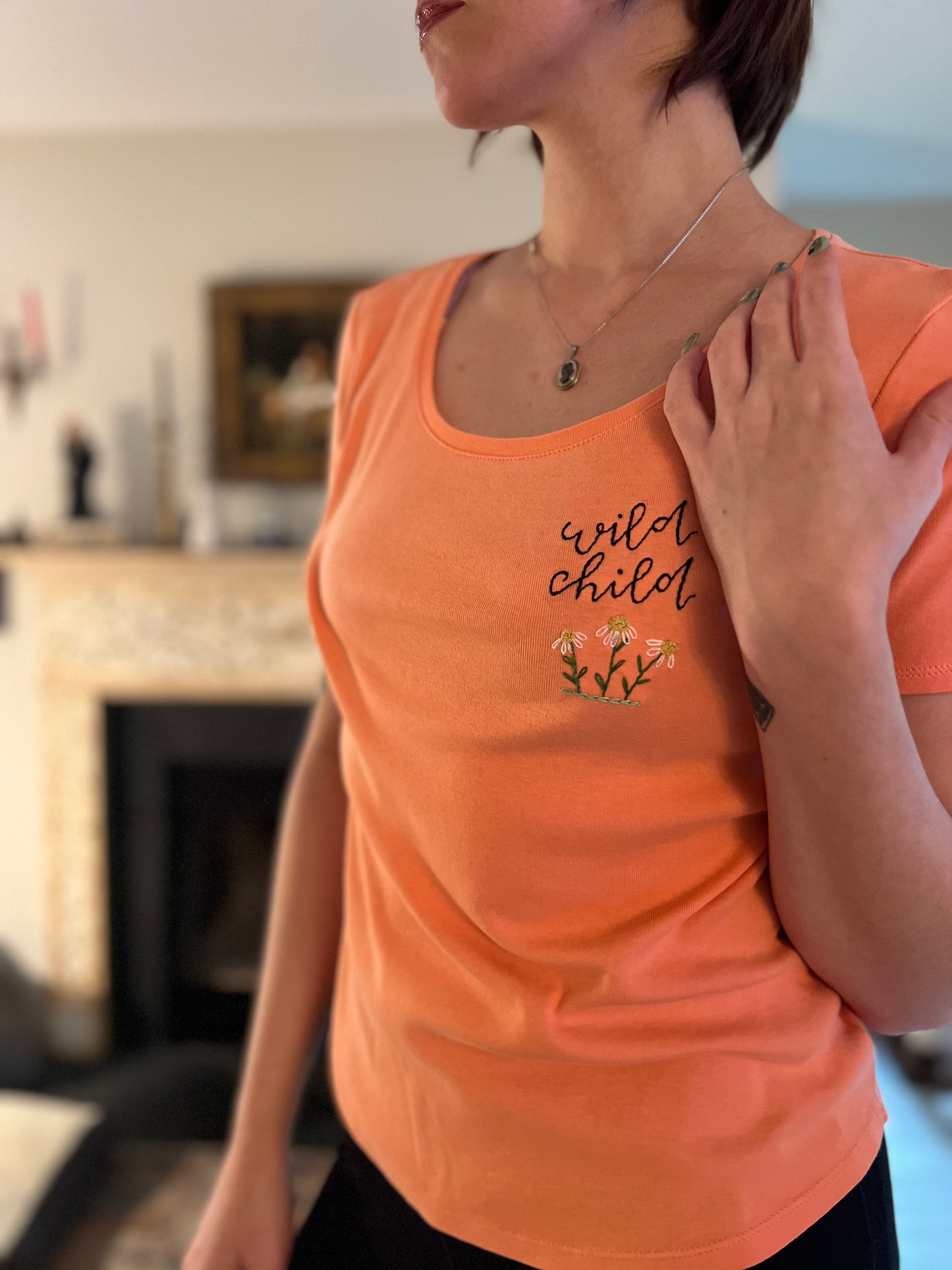 Wild Child Embroidered T-Shirt