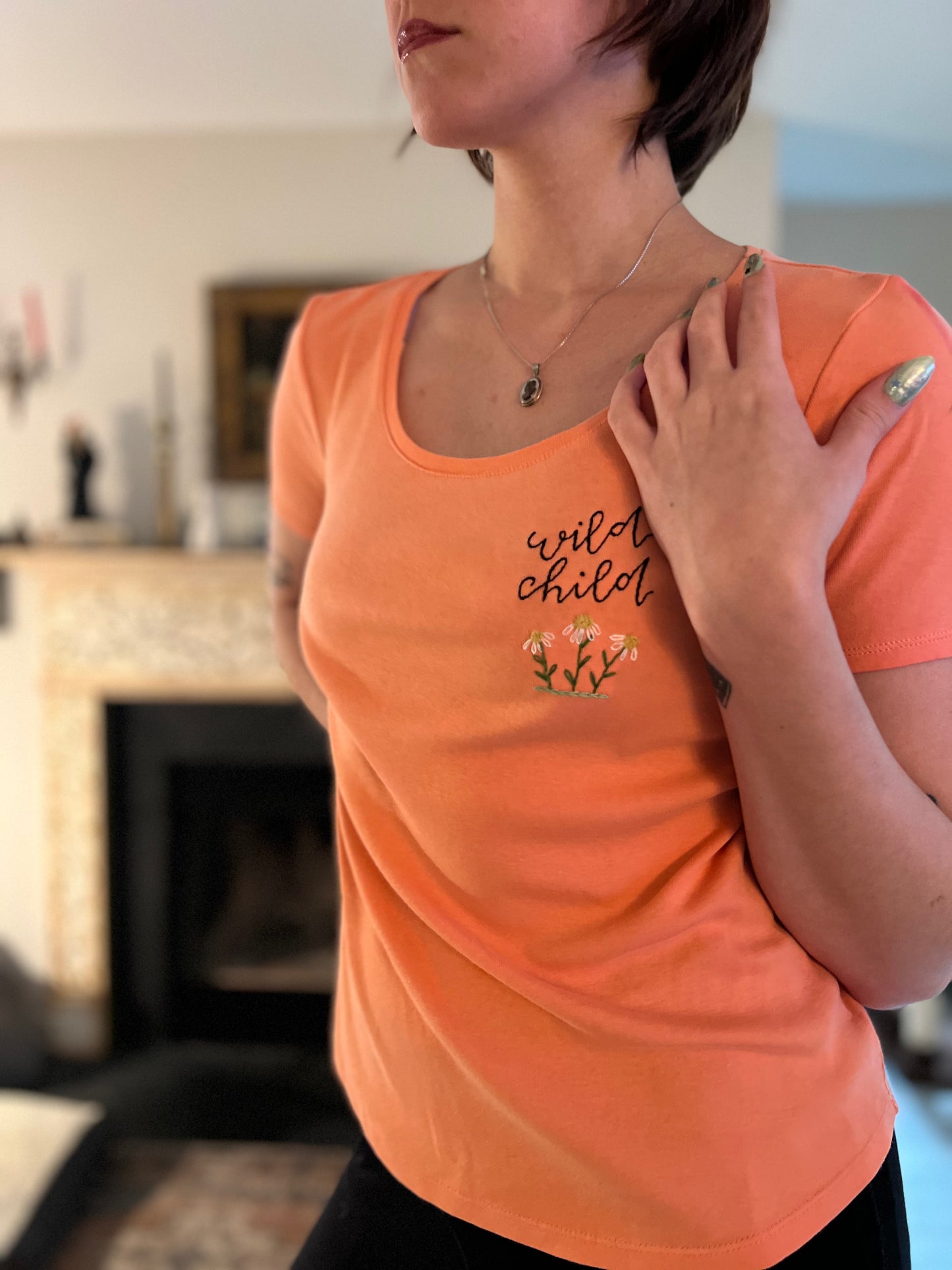 Wild Child Embroidered T-Shirt