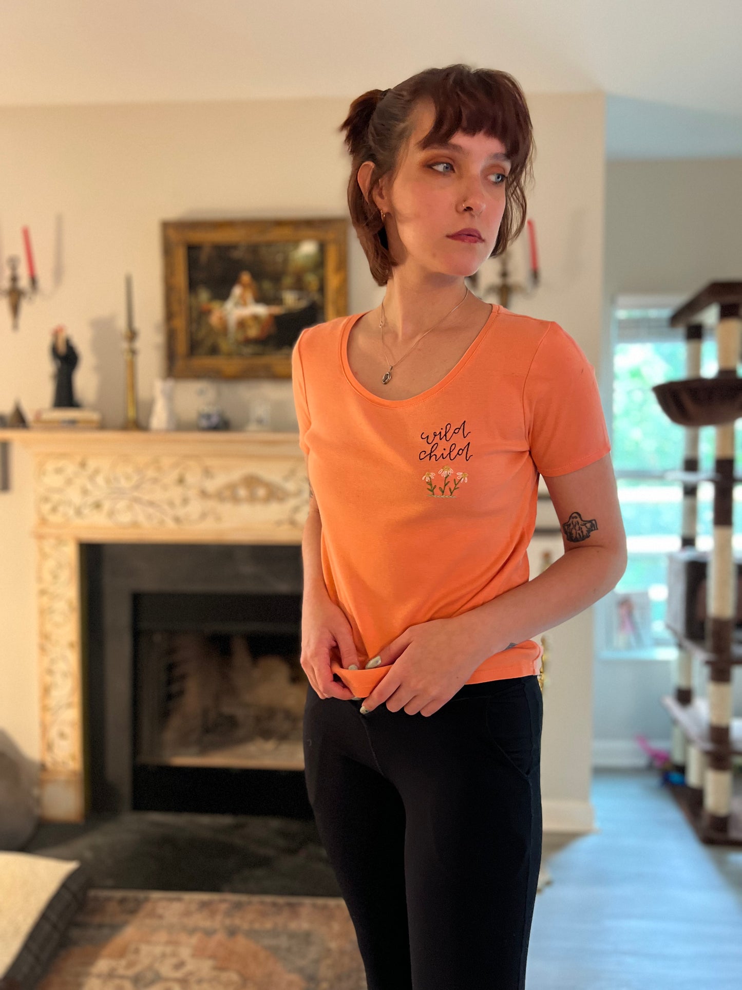 Wild Child Embroidered T-Shirt