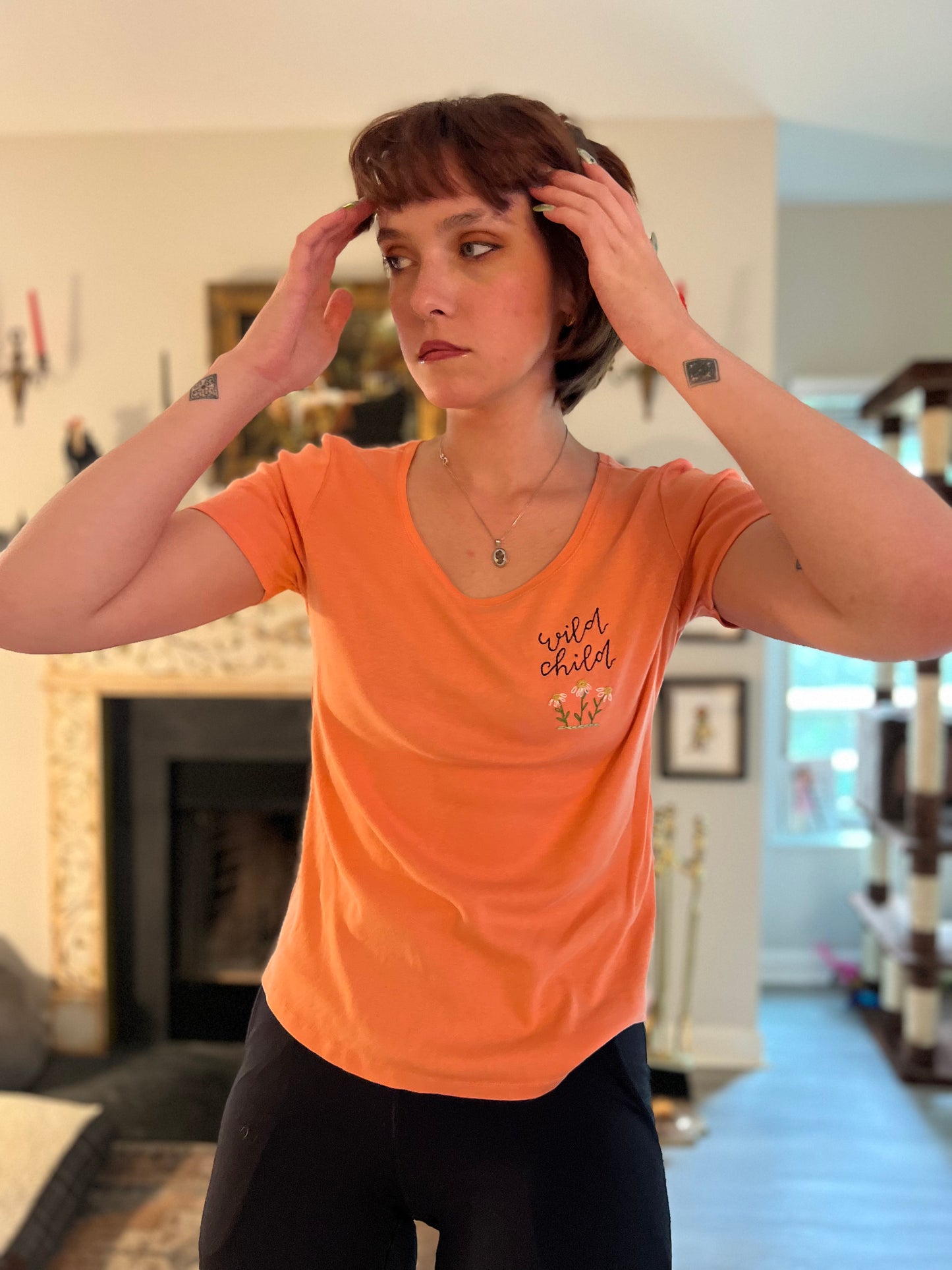 Wild Child Embroidered T-Shirt