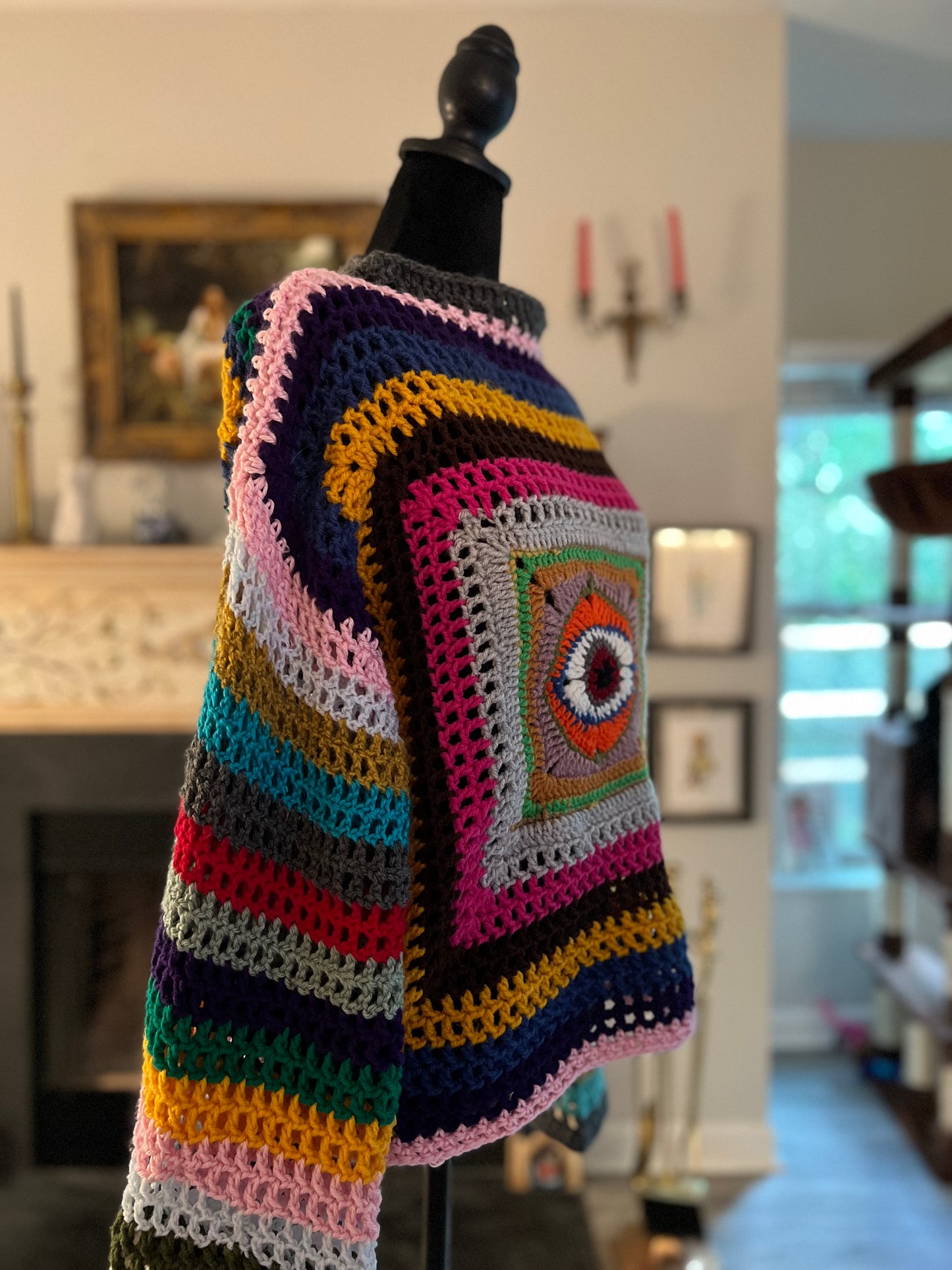 Evil Eye Granny Sweater