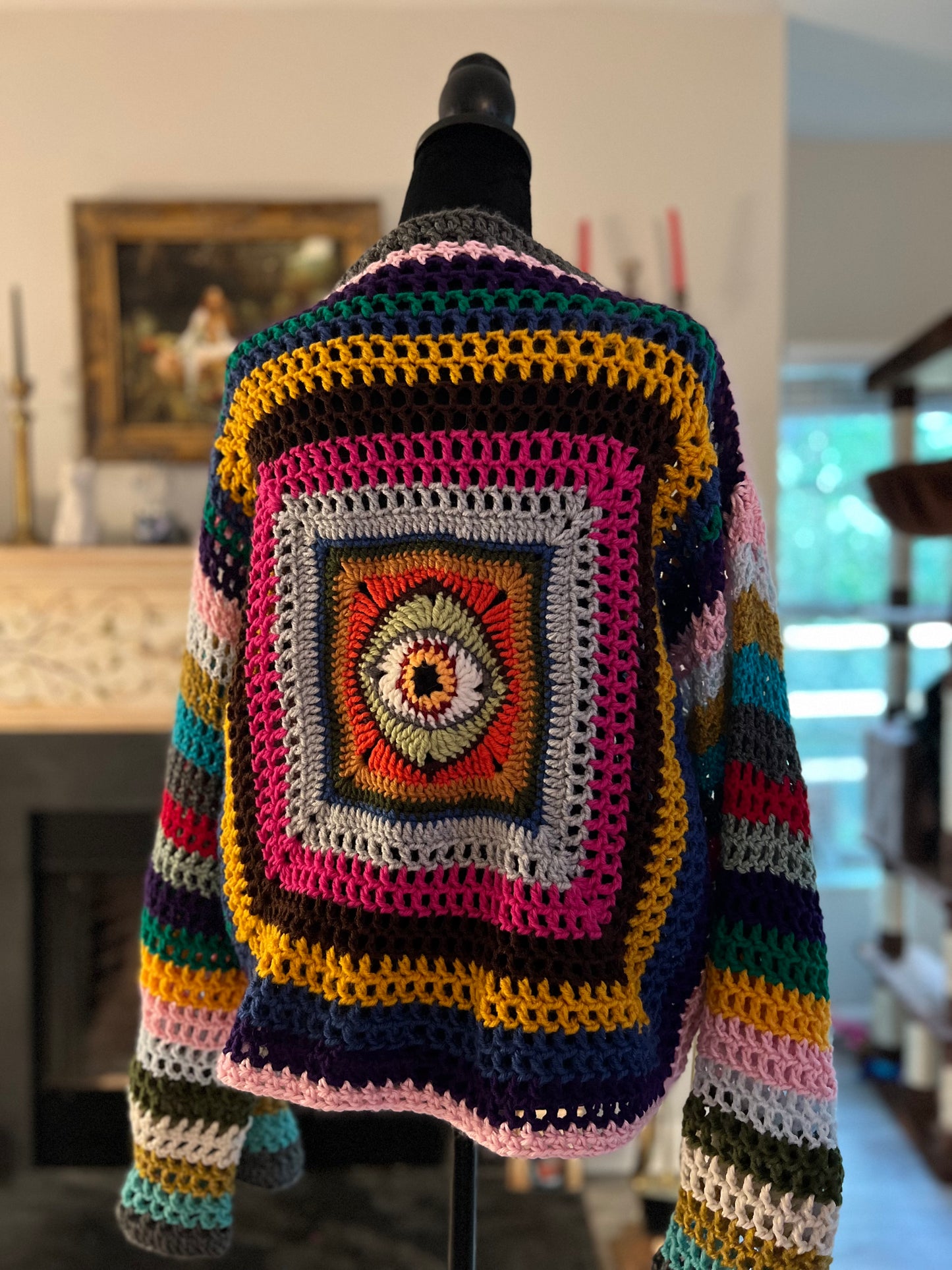 Evil Eye Granny Sweater