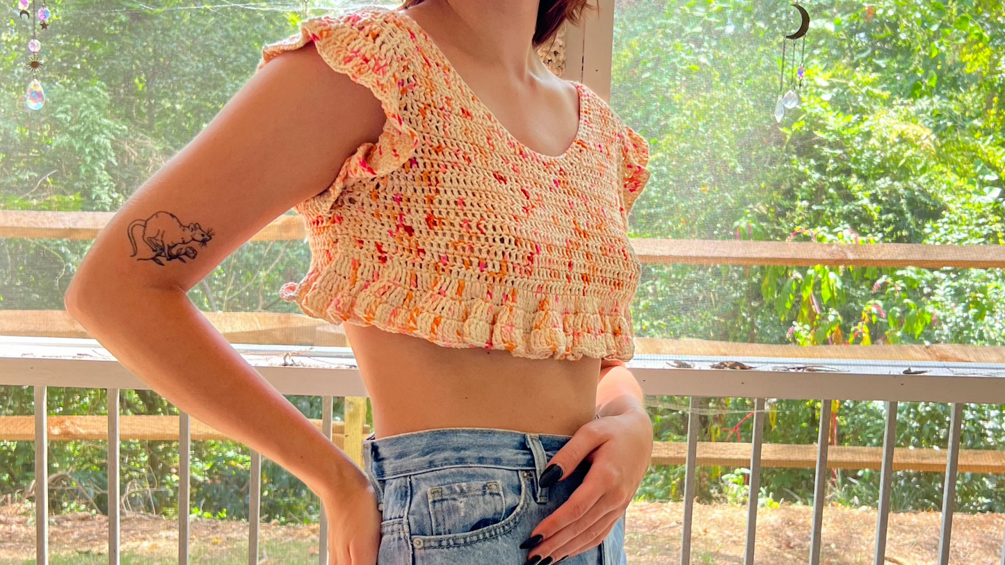 Mini Ruffle Crop Top