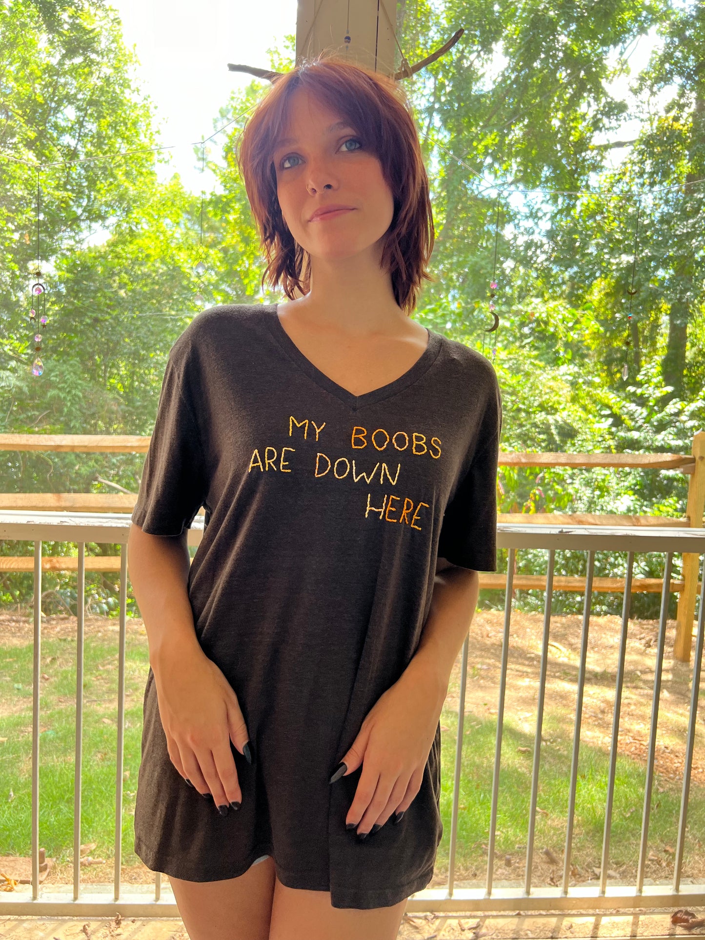 My Boobs Are Down Here Shirt