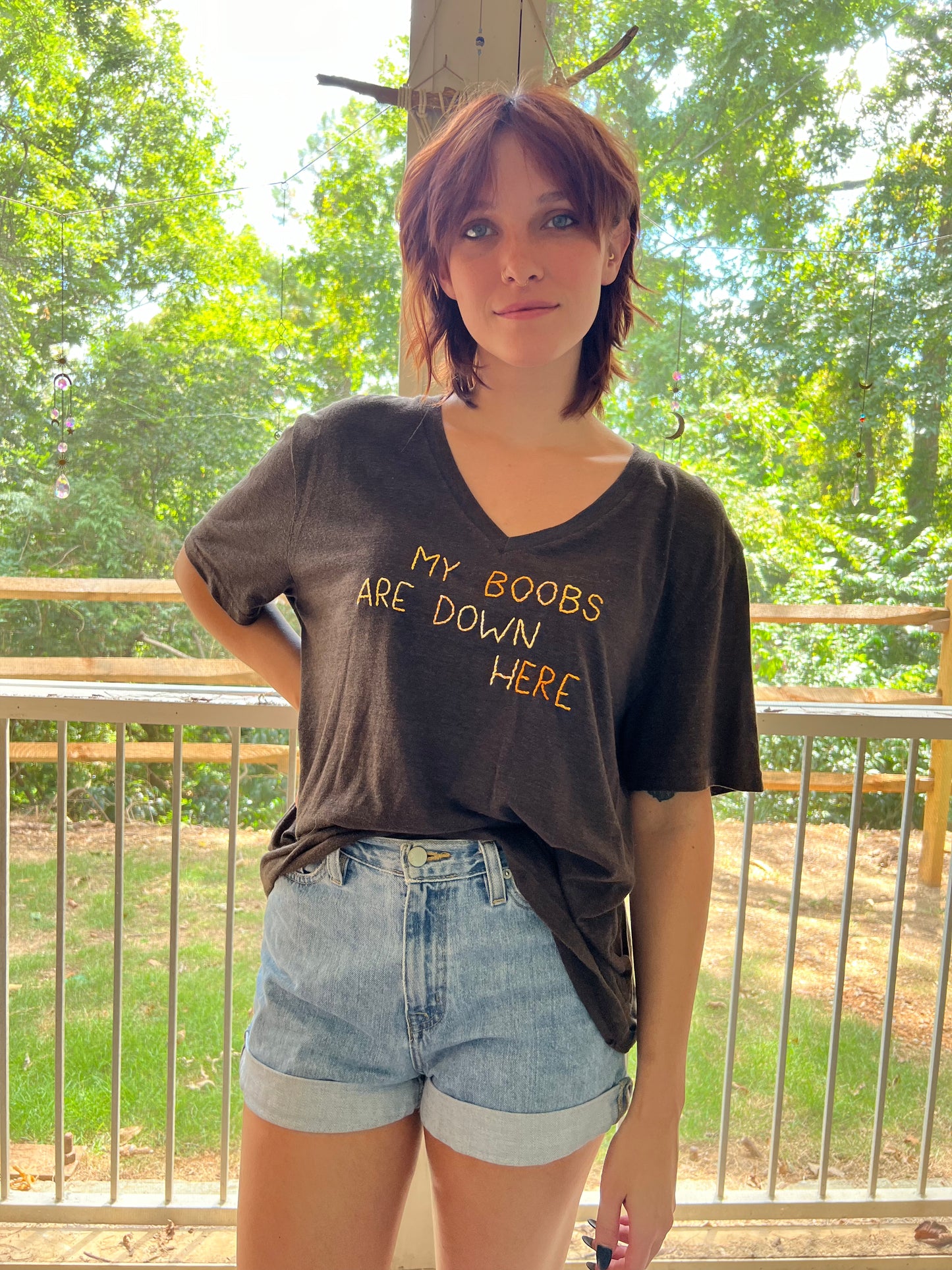 My Boobs Are Down Here Shirt
