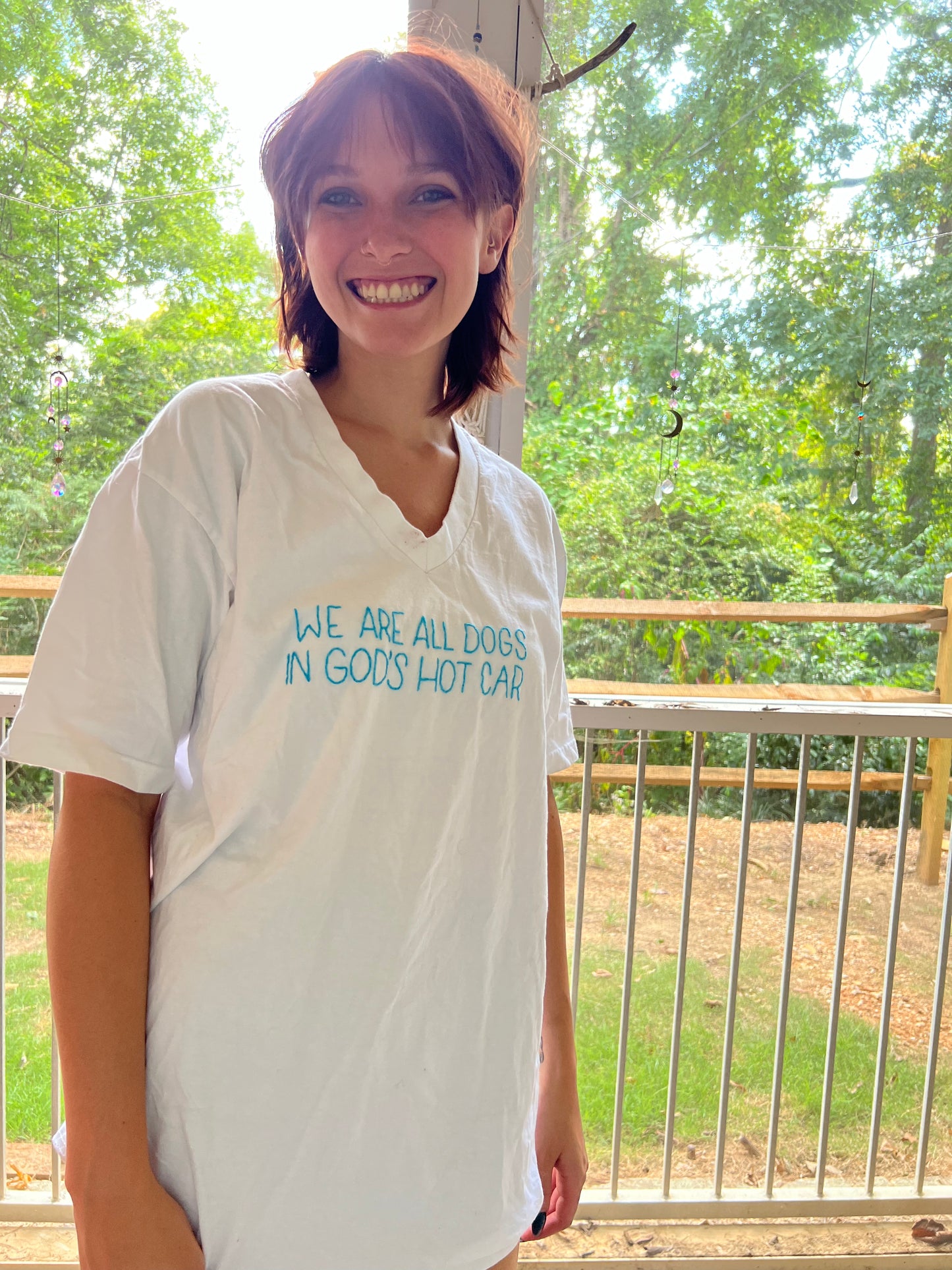 We Are All Dogs In God's Hot Car Shirt