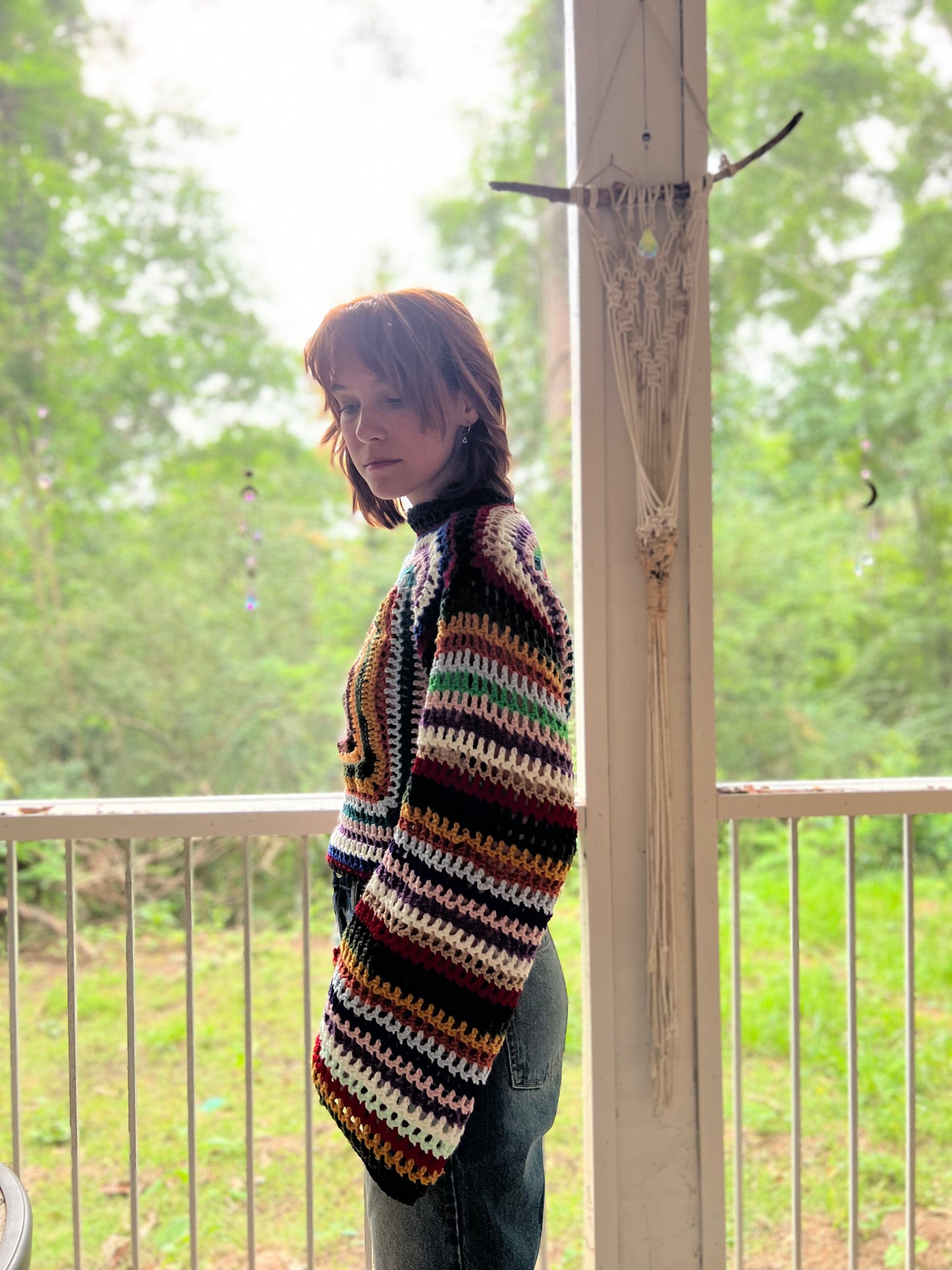 Evil Eye Granny Sweater