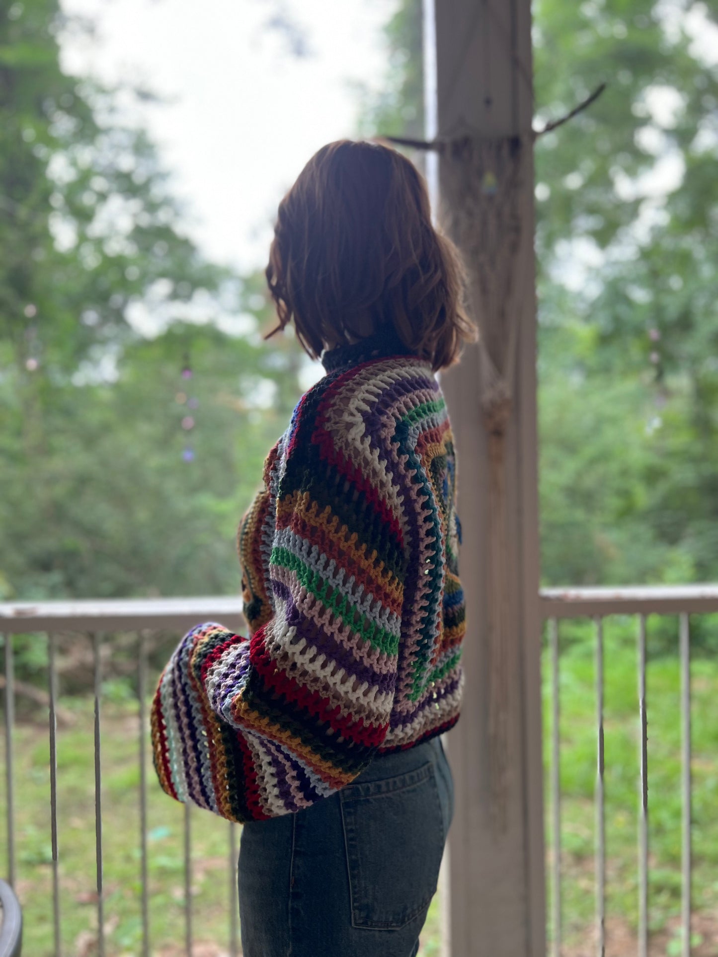 Evil Eye Granny Sweater