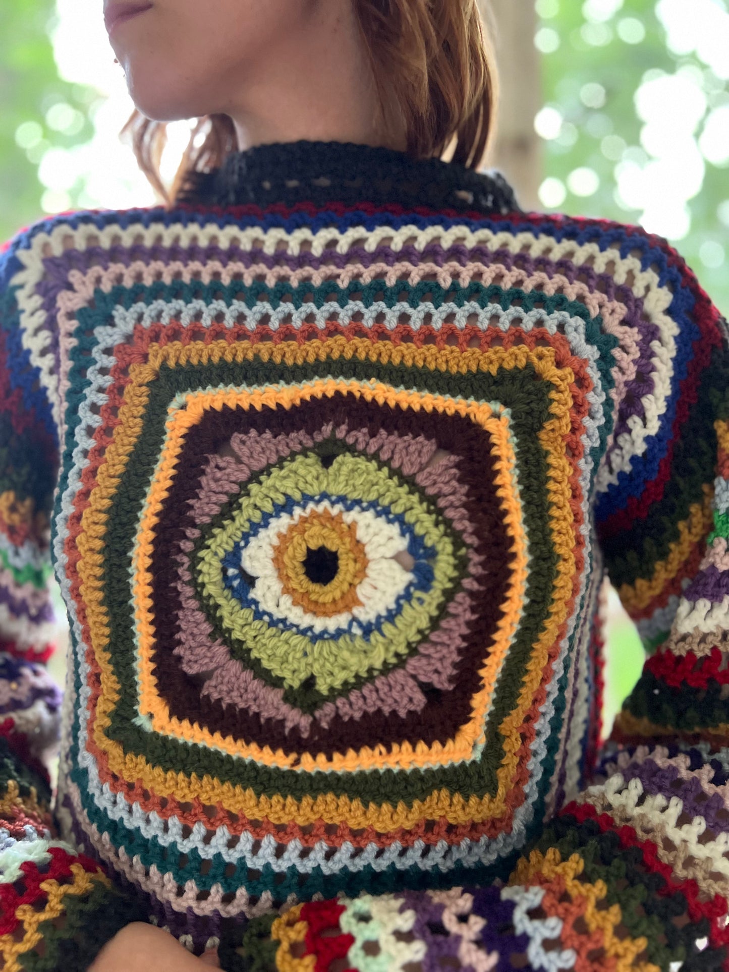 Evil Eye Granny Sweater