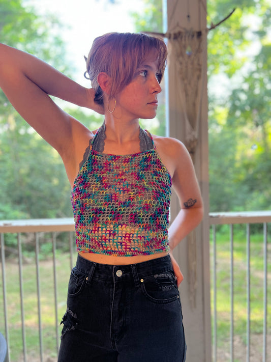 Mesh Corset Top