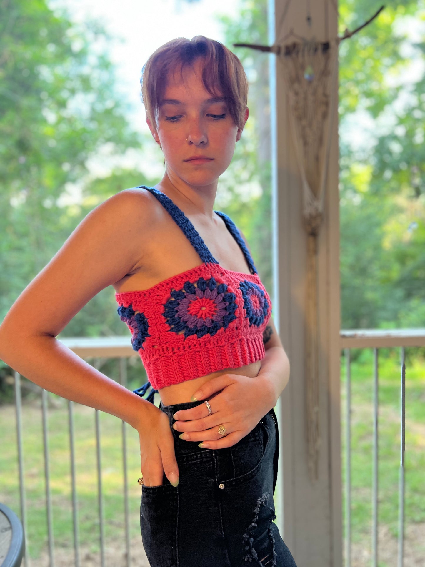 Bi Flag Corset Top