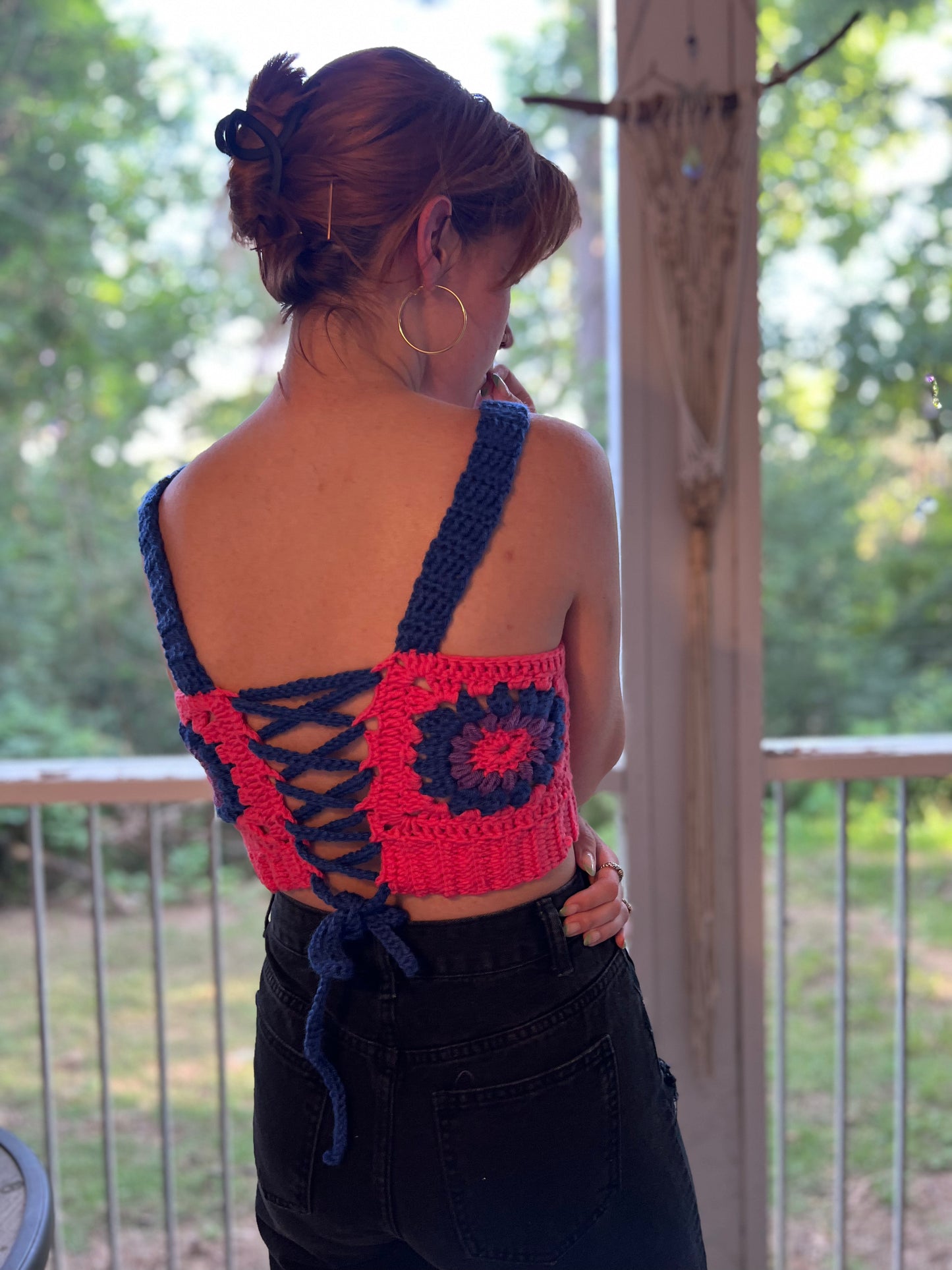 Bi Flag Corset Top