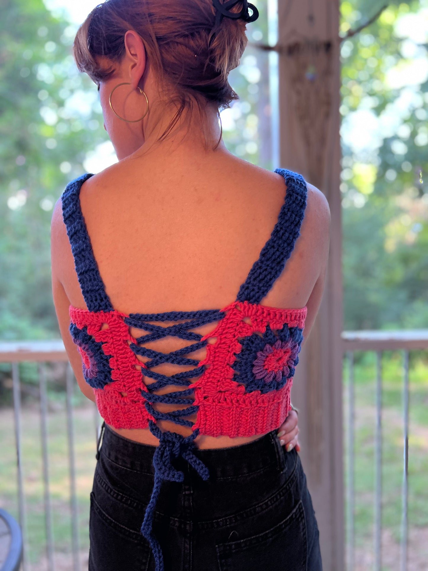 Bi Flag Corset Top