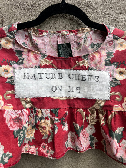 nature chews on me - pillowcase top