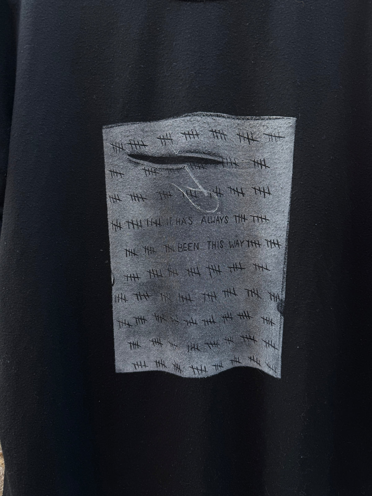 It Has Always Been This Way w/ Needle - Black Tshirt - A